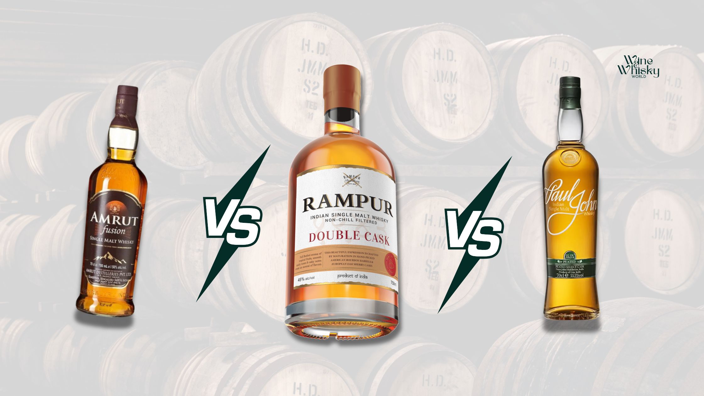 Rampur whisky vs Amrut whisky and Paul John whisky